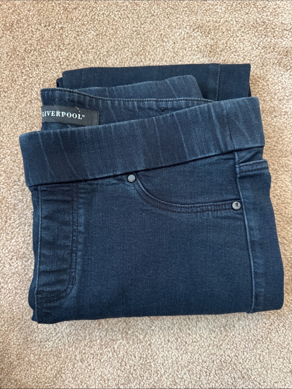 Liverpool Women's Skinny Jeans in dark wash - Picture 3 of 3
